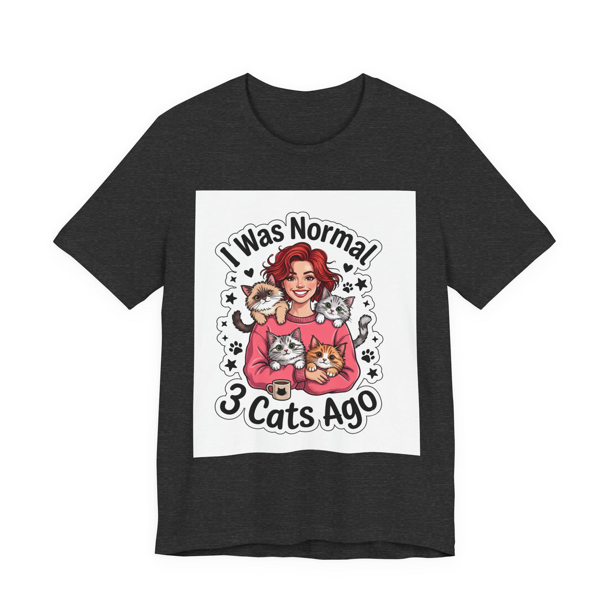 I Was Normal 3 Cats Ago T-Shirt — Funny Cat Lover Tee