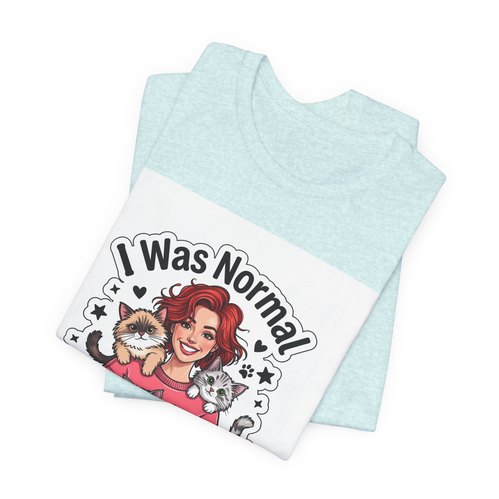 I Was Normal 3 Cats Ago T-Shirt — Funny Cat Lover Tee