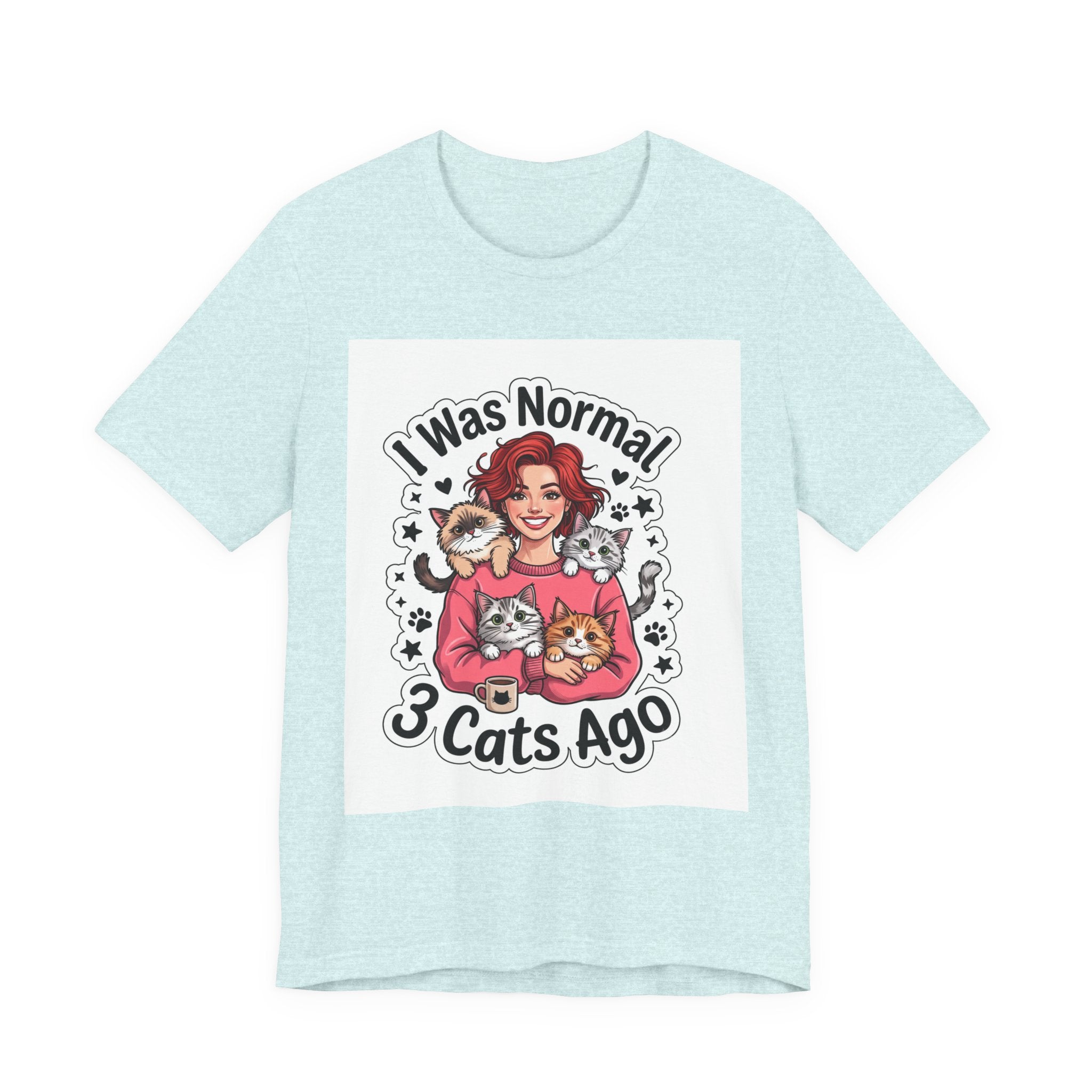 I Was Normal 3 Cats Ago T-Shirt — Funny Cat Lover Tee