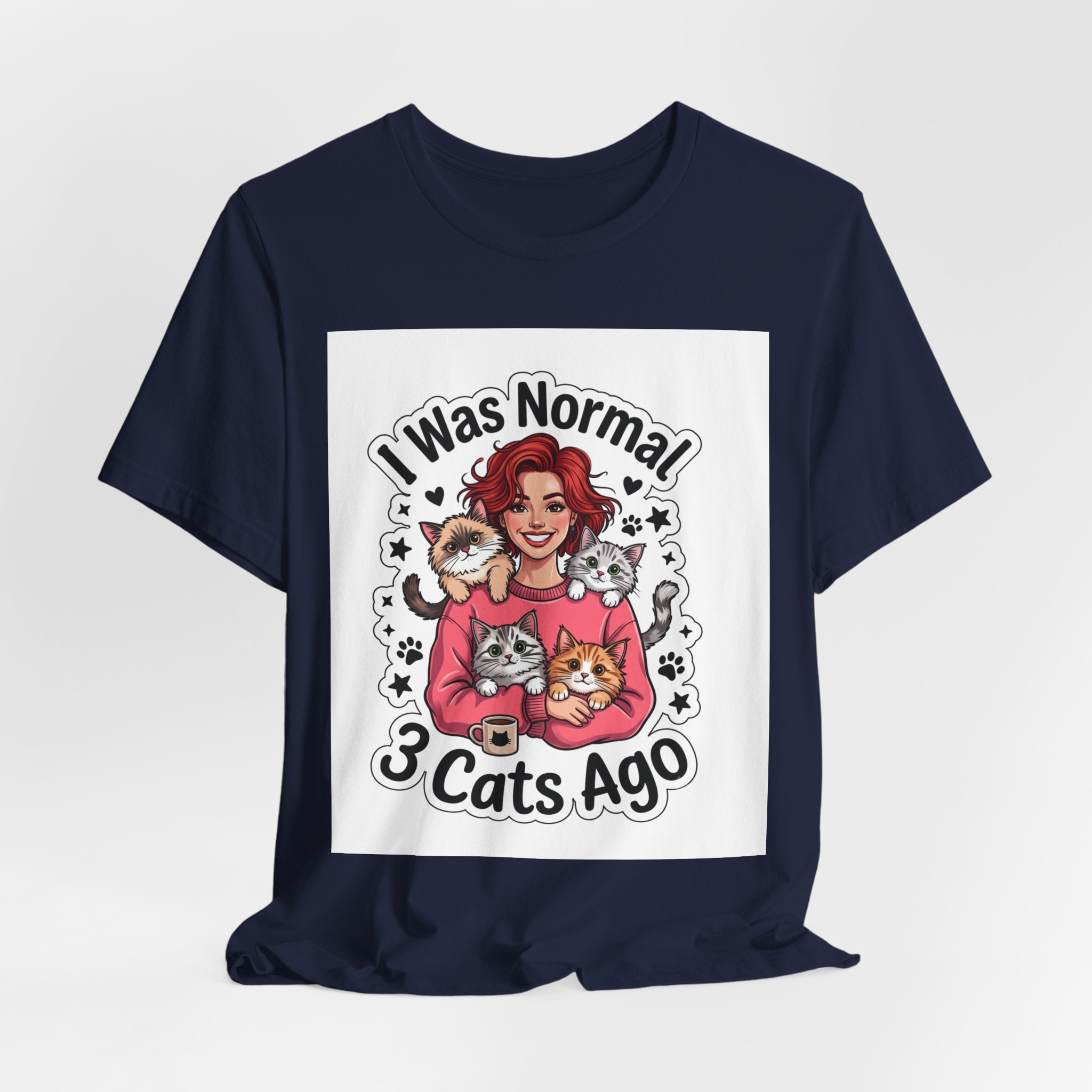 I Was Normal 3 Cats Ago T-Shirt — Funny Cat Lover Tee