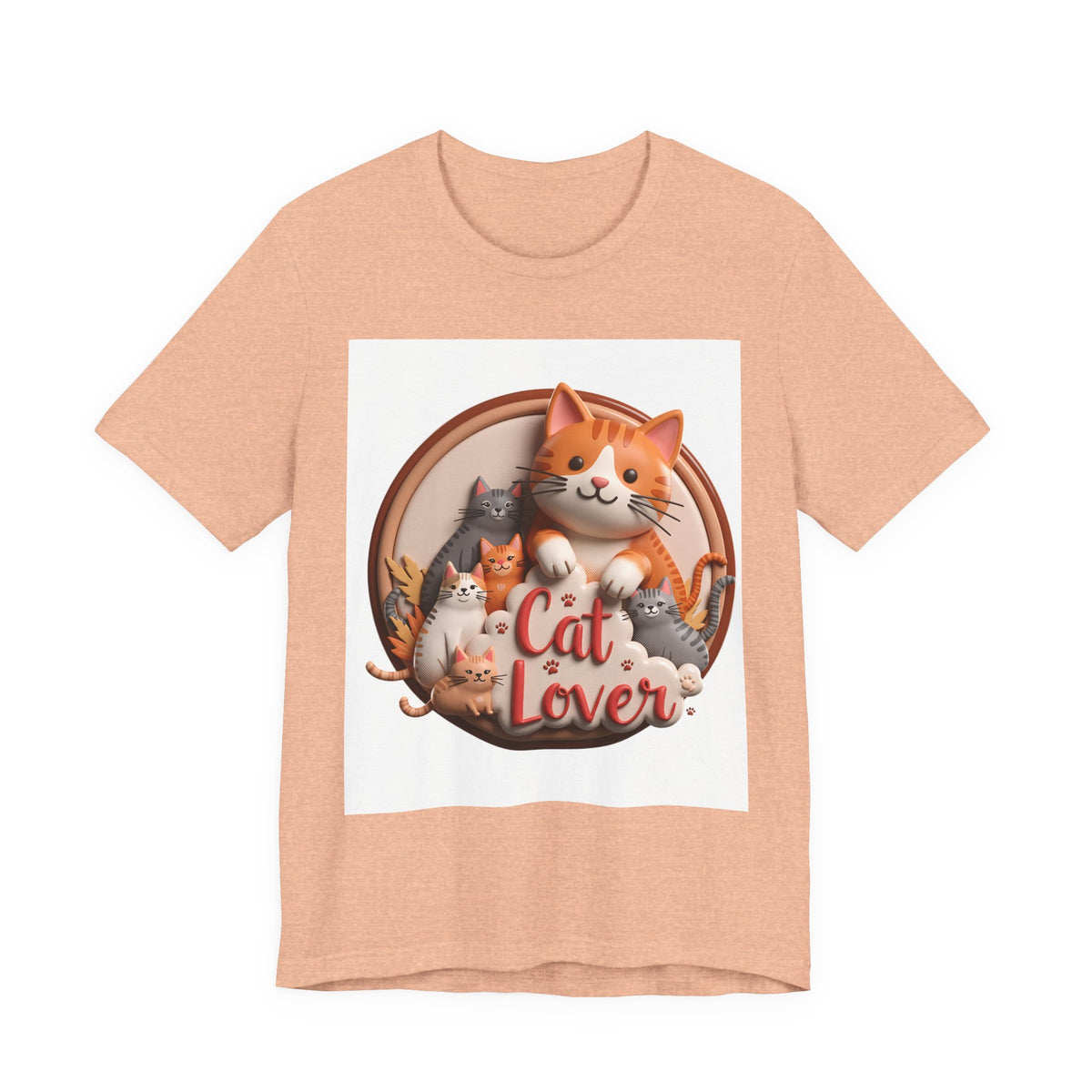 Cat Lover T-Shirt — Cute Cartoon Cats Graphic Tee