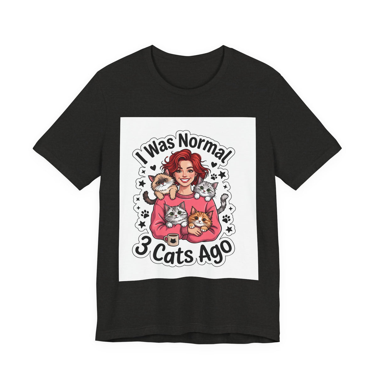 I Was Normal 3 Cats Ago T-Shirt — Funny Cat Lover Tee