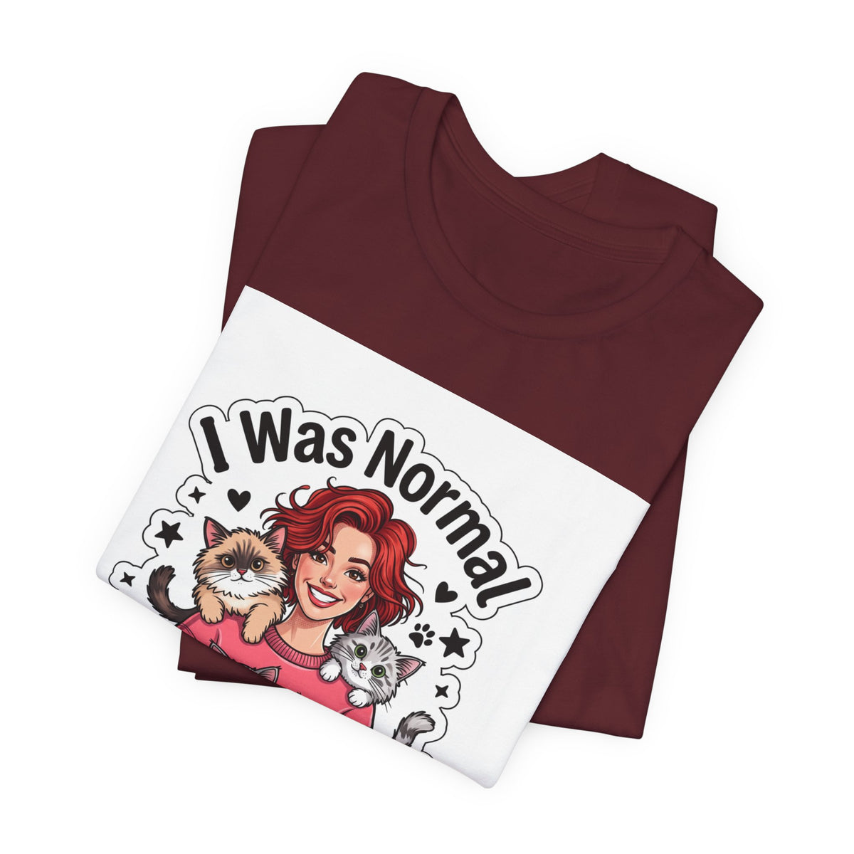 I Was Normal 3 Cats Ago T-Shirt — Funny Cat Lover Tee