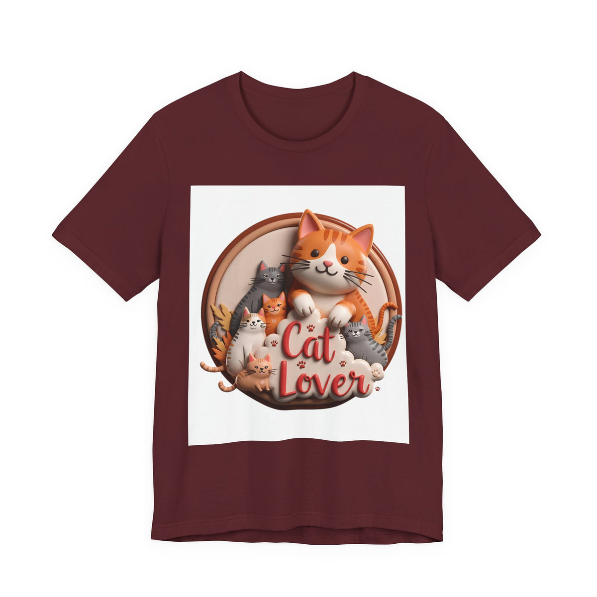 Cat Lover T-Shirt — Cute Cartoon Cats Graphic Tee