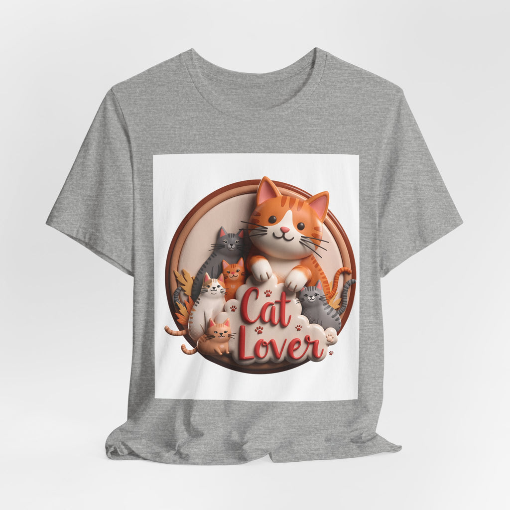 Cat Lover T-Shirt — Cute Cartoon Cats Graphic Tee