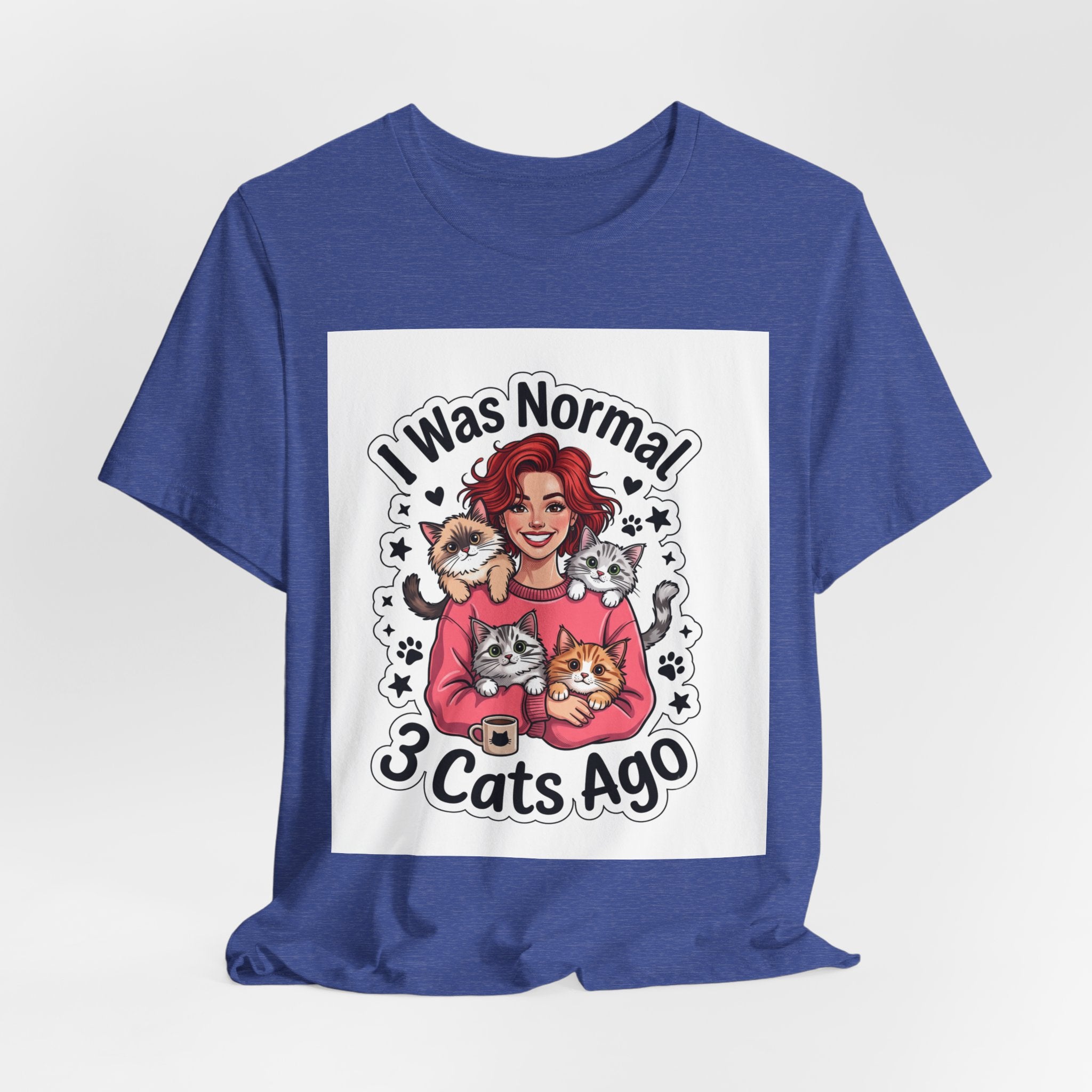 I Was Normal 3 Cats Ago T-Shirt — Funny Cat Lover Tee