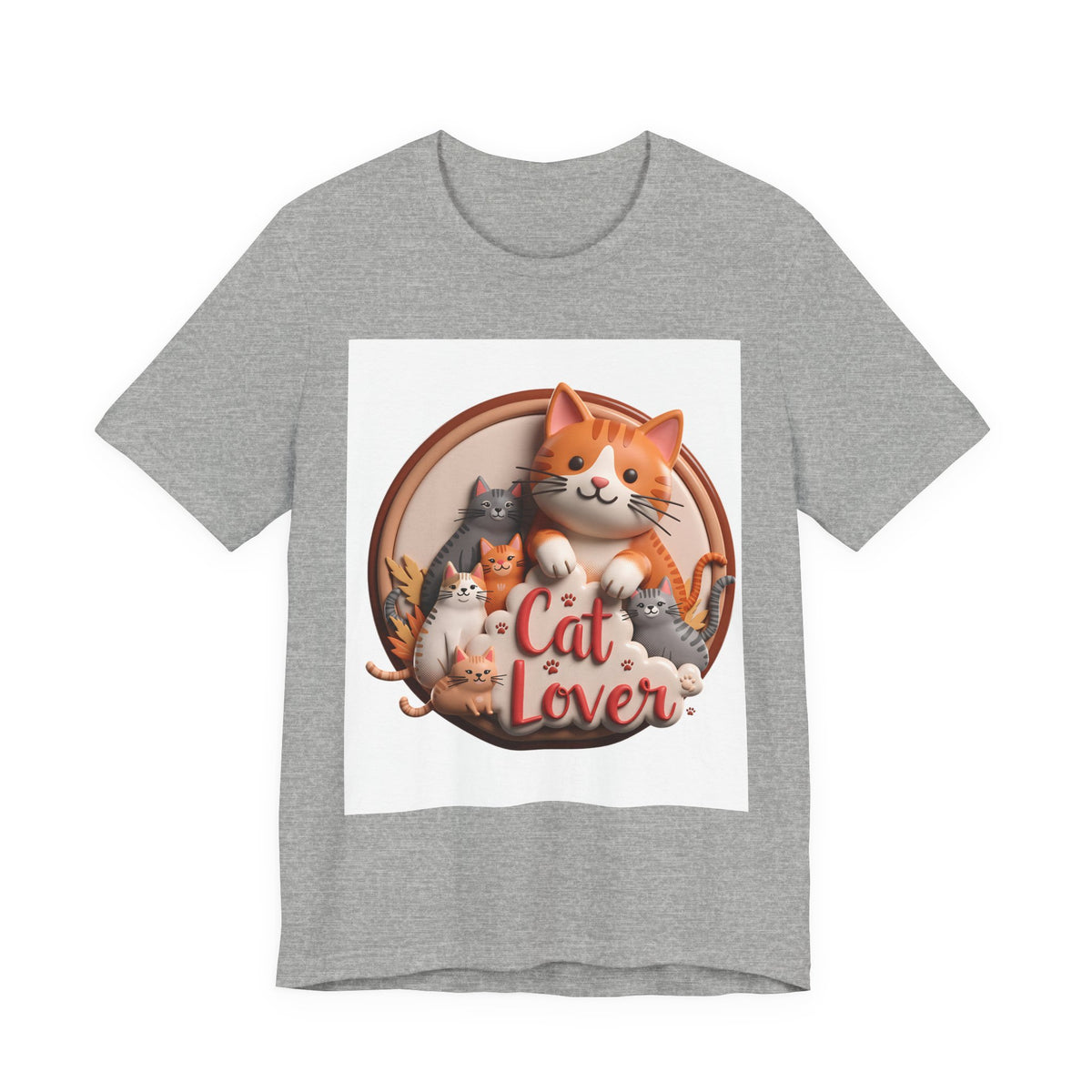 Cat Lover T-Shirt — Cute Cartoon Cats Graphic Tee