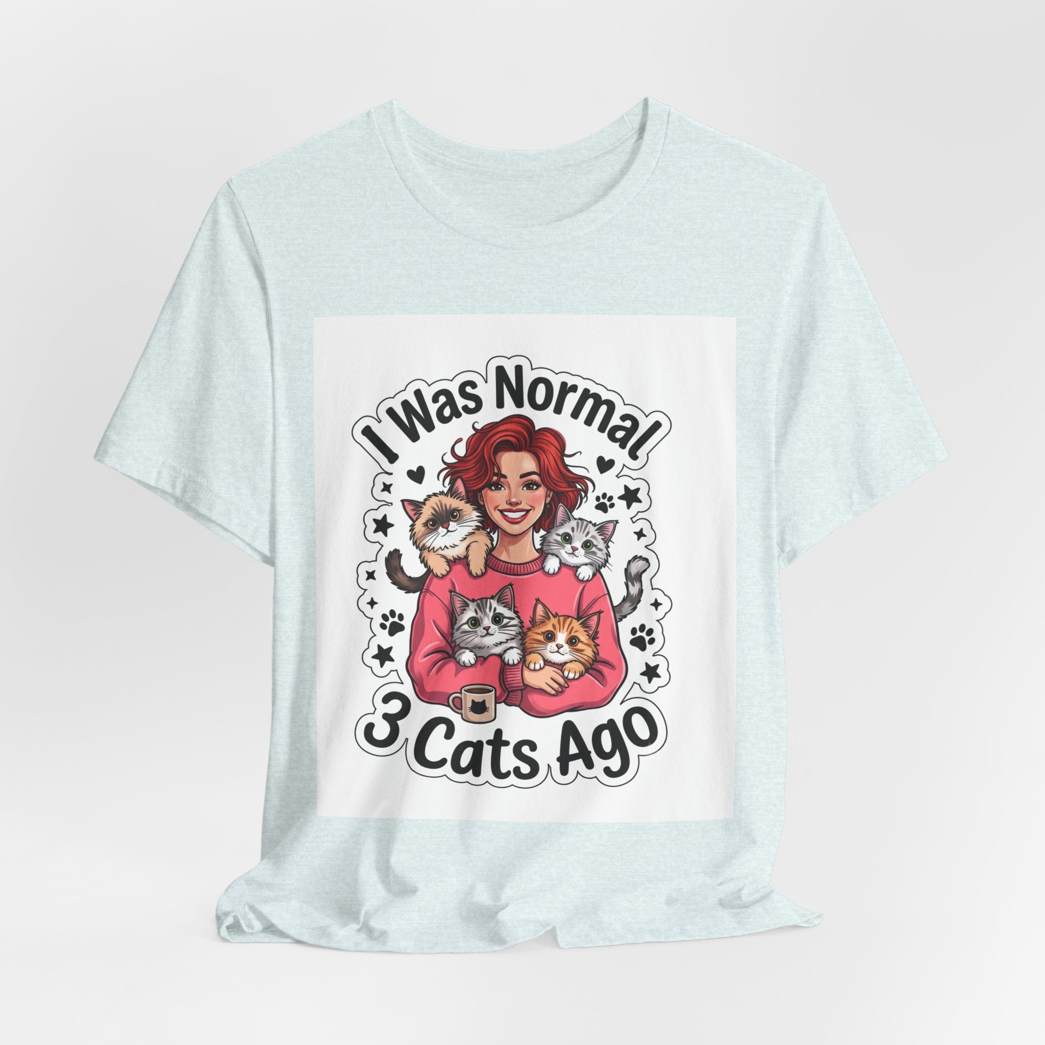 I Was Normal 3 Cats Ago T-Shirt — Funny Cat Lover Tee