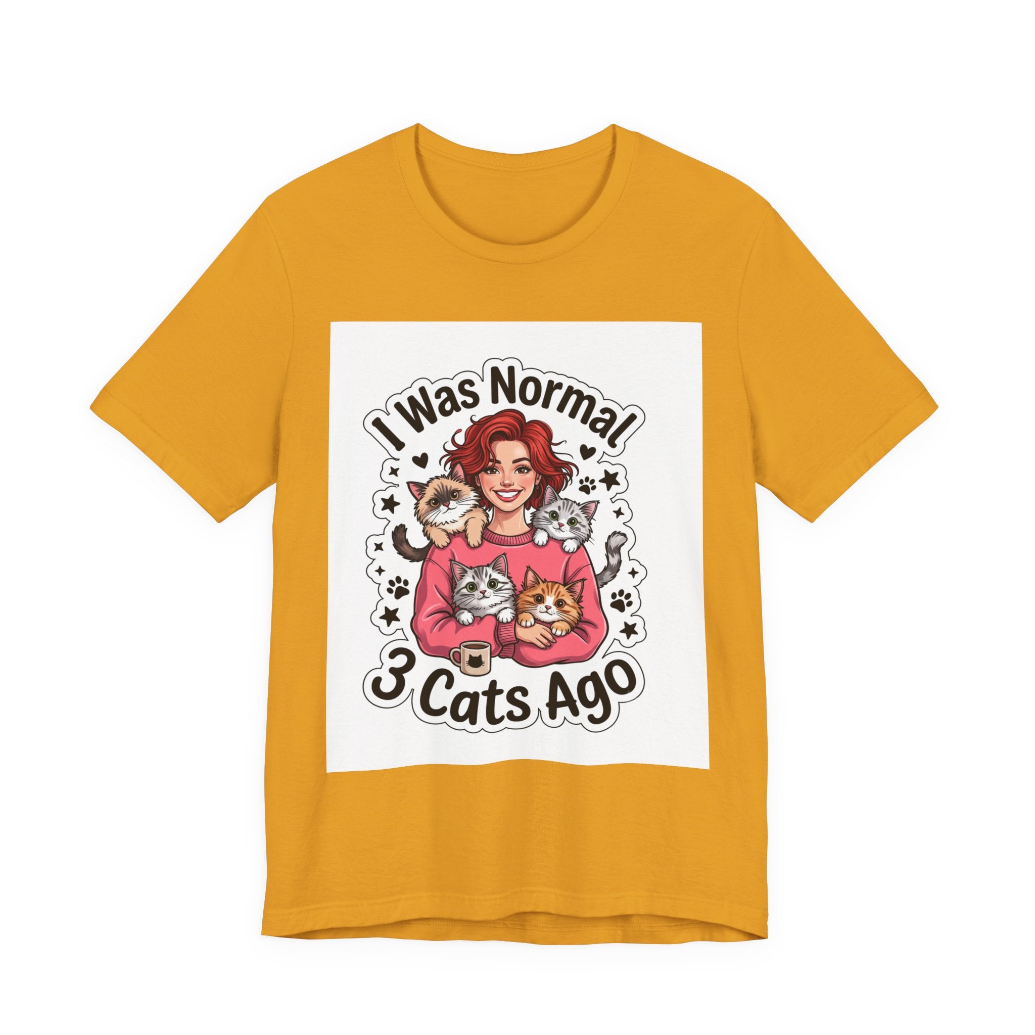 I Was Normal 3 Cats Ago T-Shirt — Funny Cat Lover Tee