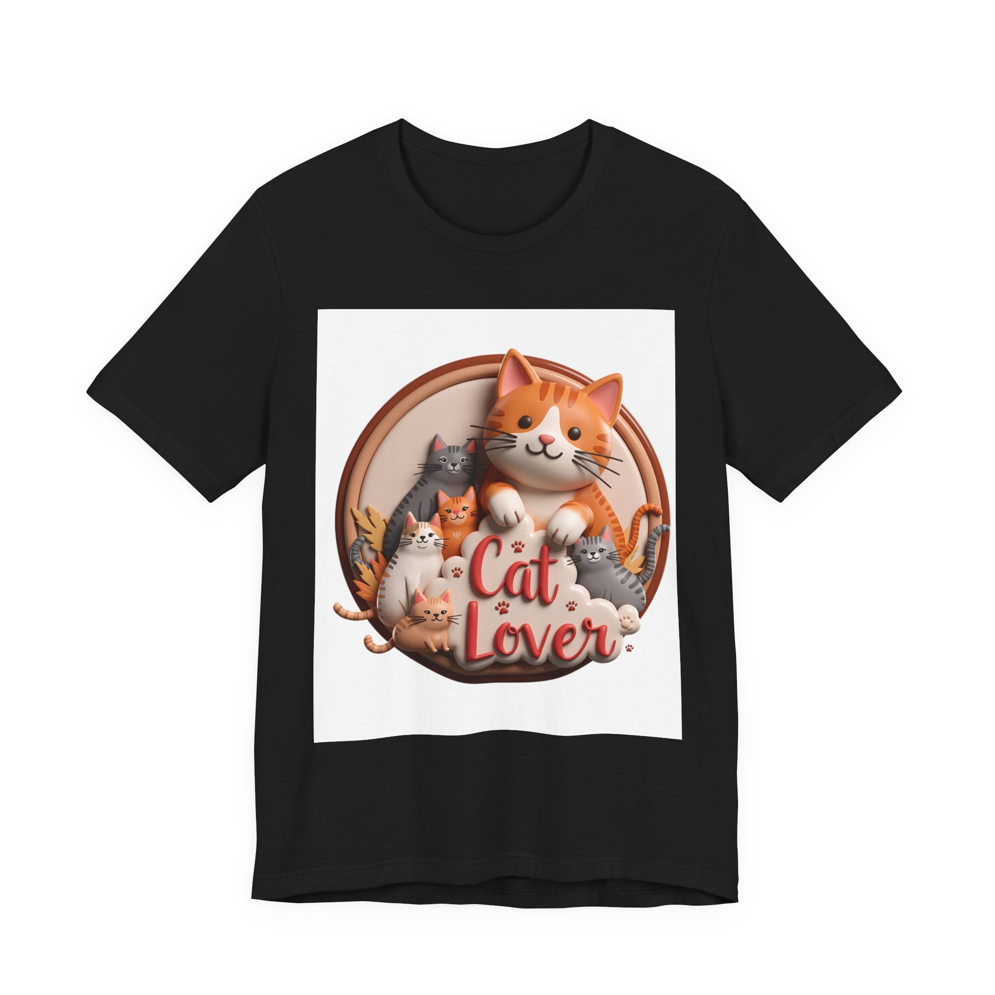 Cat Lover T-Shirt — Cute Cartoon Cats Graphic Tee