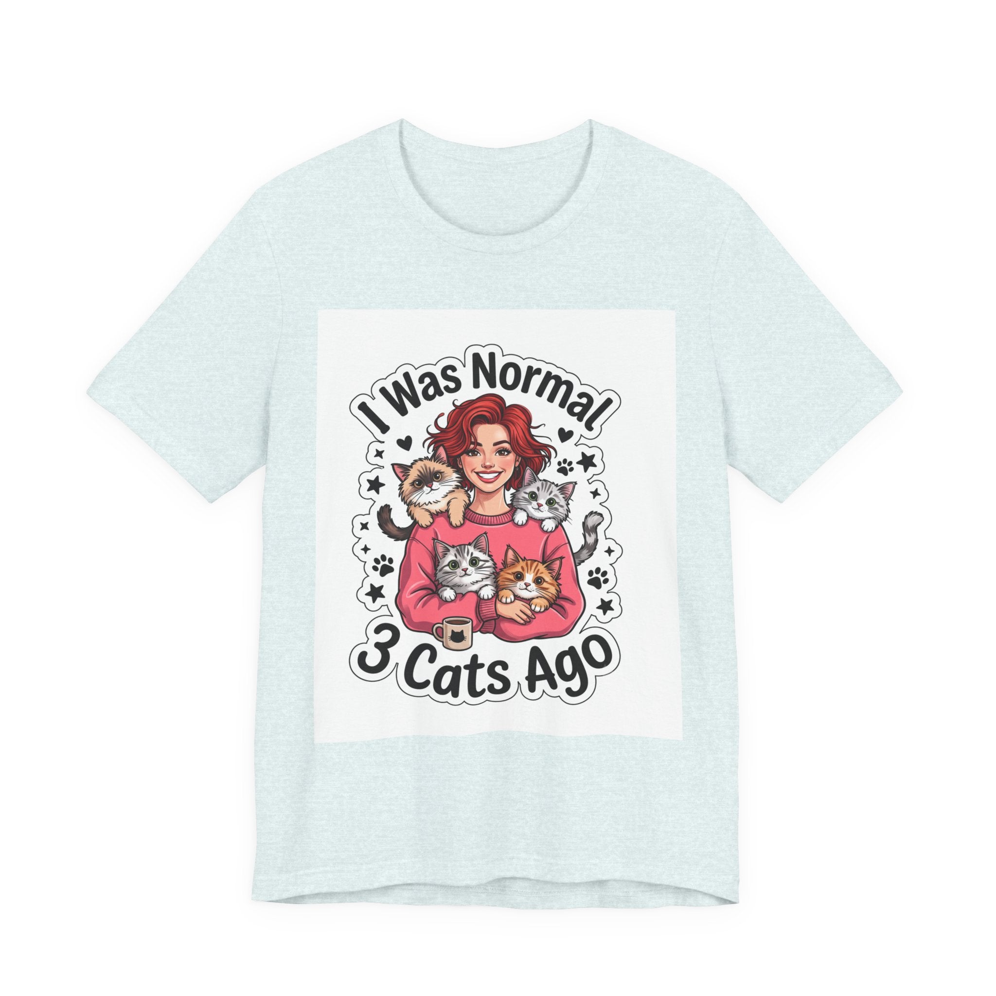 I Was Normal 3 Cats Ago T-Shirt — Funny Cat Lover Tee