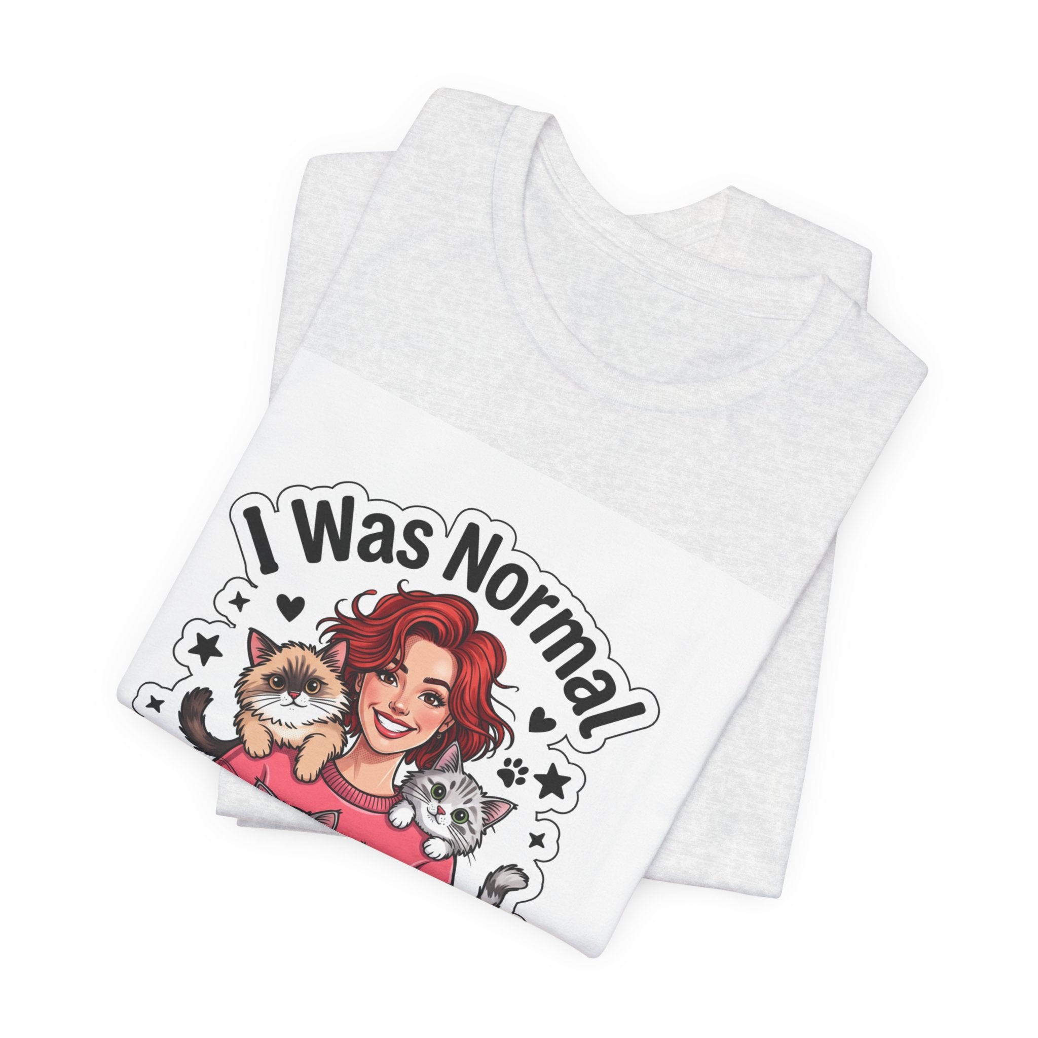 I Was Normal 3 Cats Ago T-Shirt — Funny Cat Lover Tee