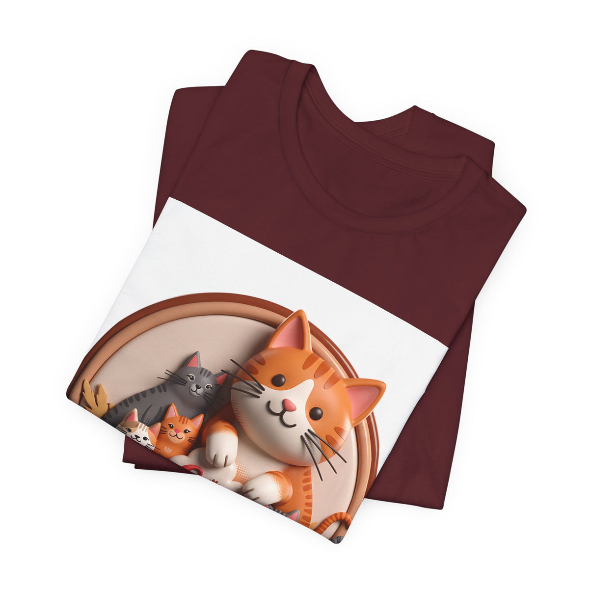 Cat Lover T-Shirt — Cute Cartoon Cats Graphic Tee