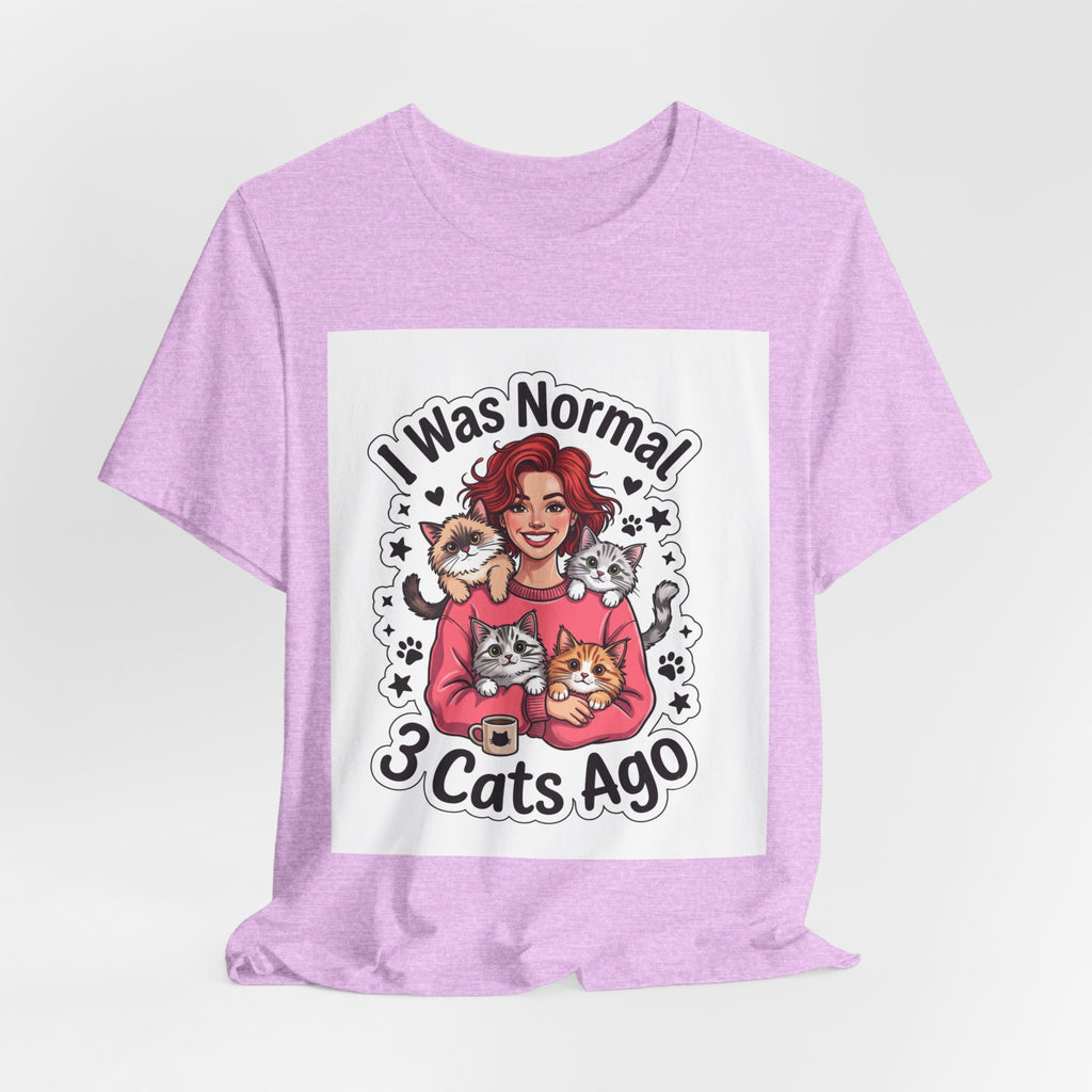 I Was Normal 3 Cats Ago T-Shirt — Funny Cat Lover Tee