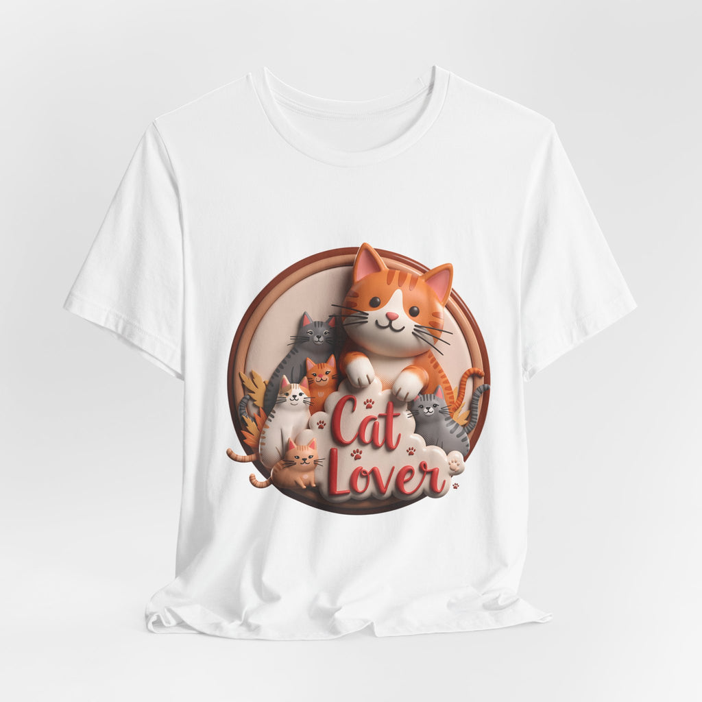 Cat Lover T-Shirt — Cute Cartoon Cats Graphic Tee
