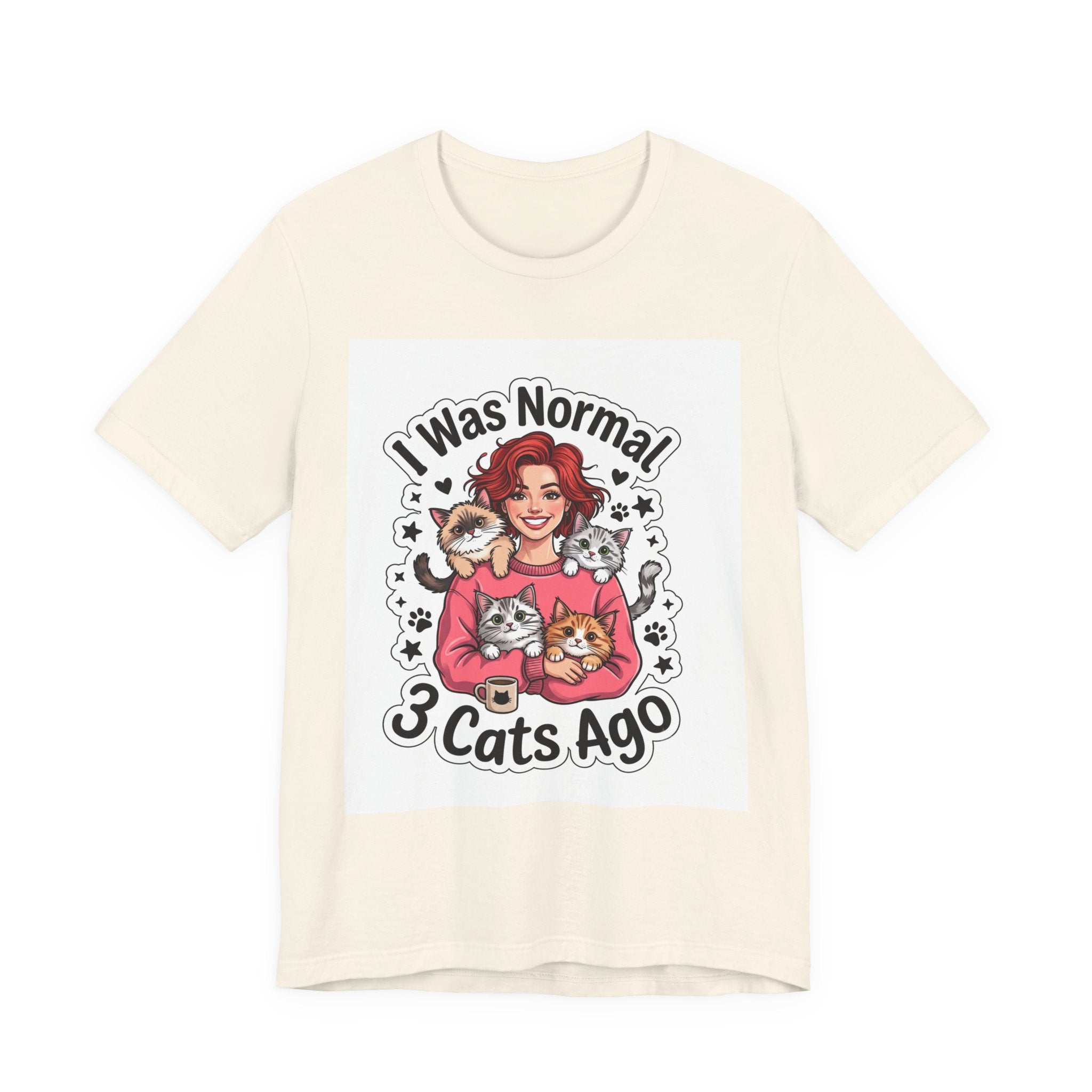 I Was Normal 3 Cats Ago T-Shirt — Funny Cat Lover Tee