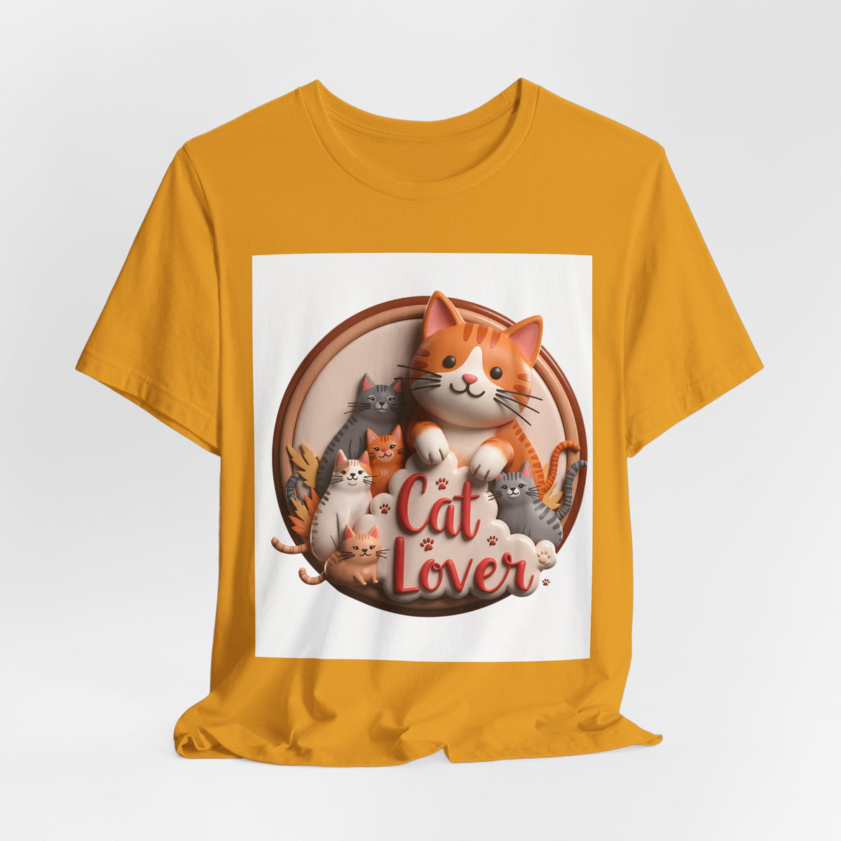 Cat Lover T-Shirt — Cute Cartoon Cats Graphic Tee