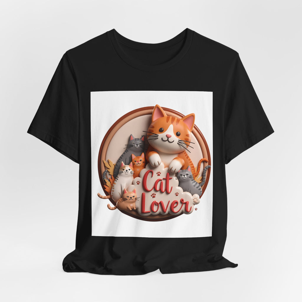 Cat Lover T-Shirt — Cute Cartoon Cats Graphic Tee