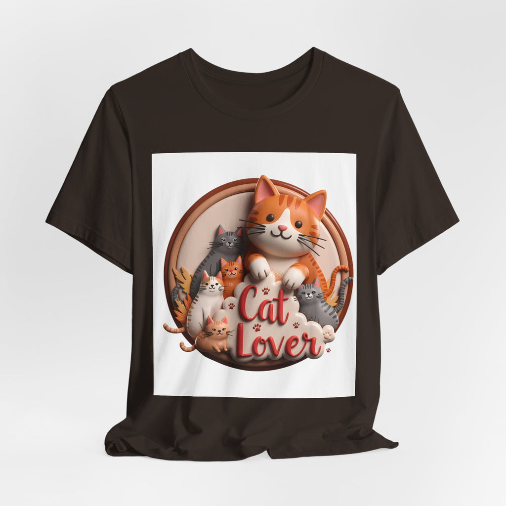Cat Lover T-Shirt — Cute Cartoon Cats Graphic Tee