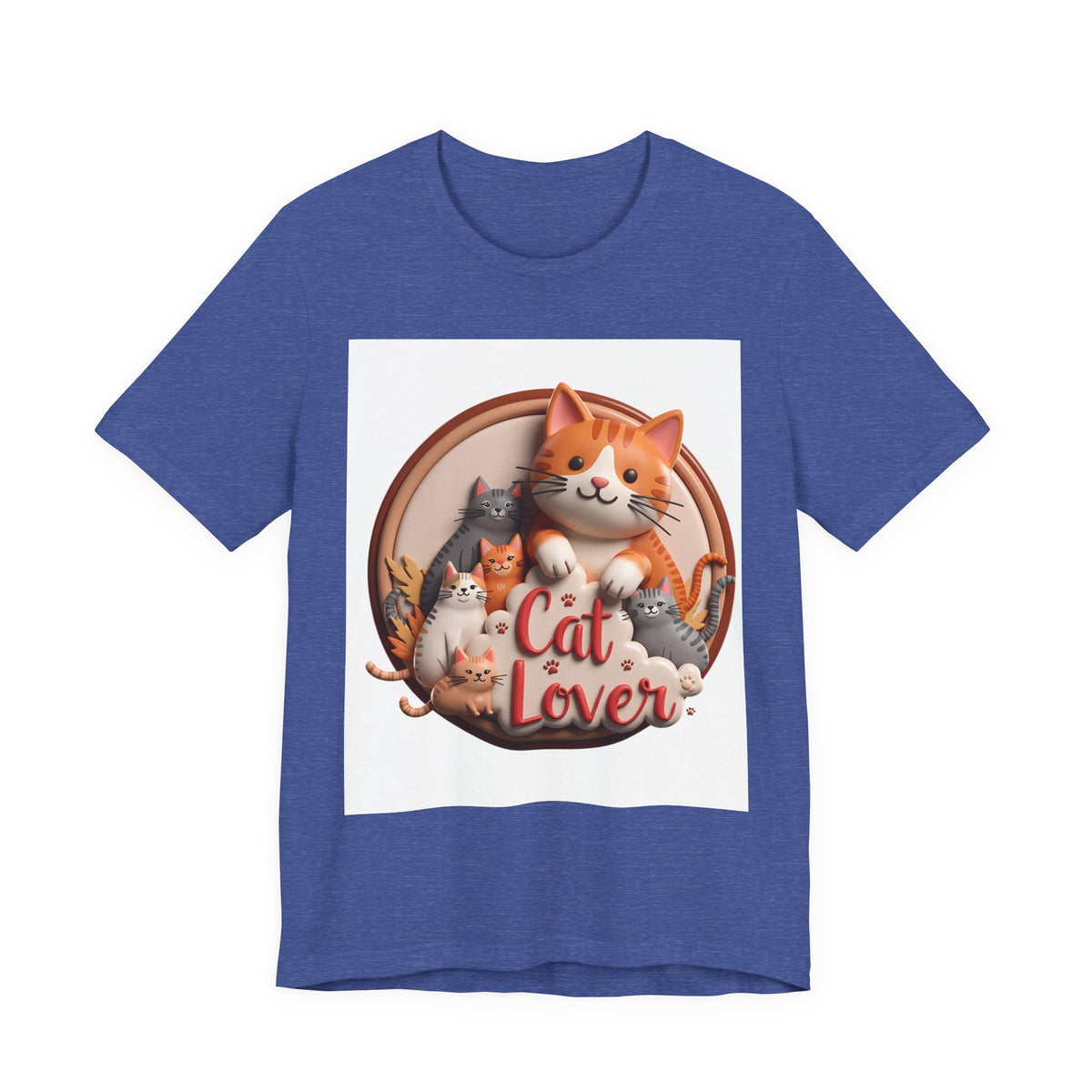 Cat Lover T-Shirt — Cute Cartoon Cats Graphic Tee
