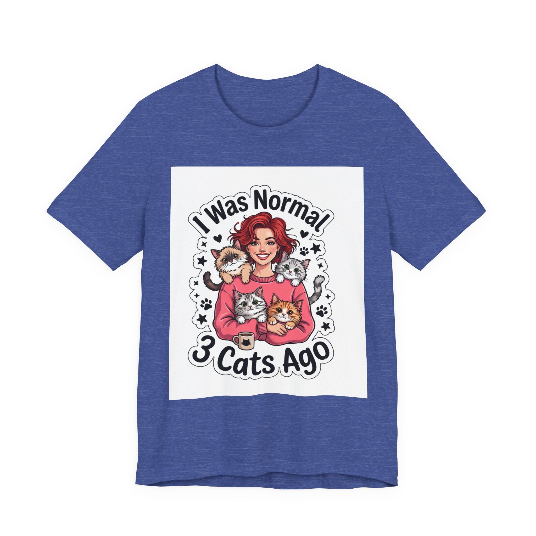 I Was Normal 3 Cats Ago T-Shirt — Funny Cat Lover Tee