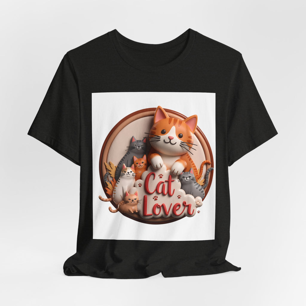 Cat Lover T-Shirt — Cute Cartoon Cats Graphic Tee