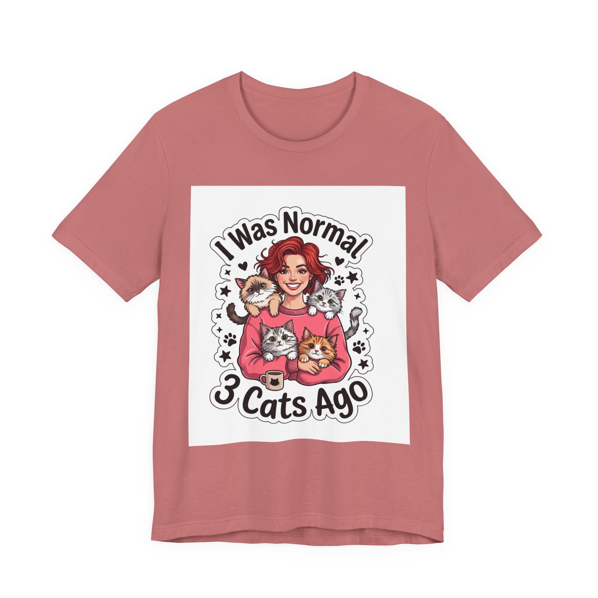 I Was Normal 3 Cats Ago T-Shirt — Funny Cat Lover Tee