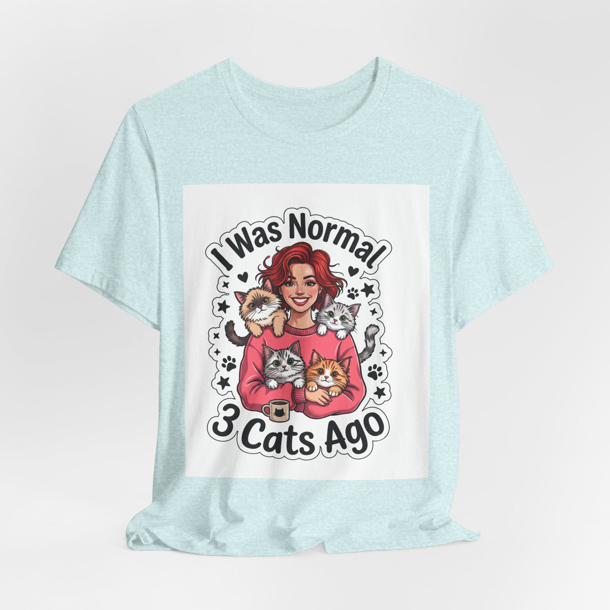 I Was Normal 3 Cats Ago T-Shirt — Funny Cat Lover Tee
