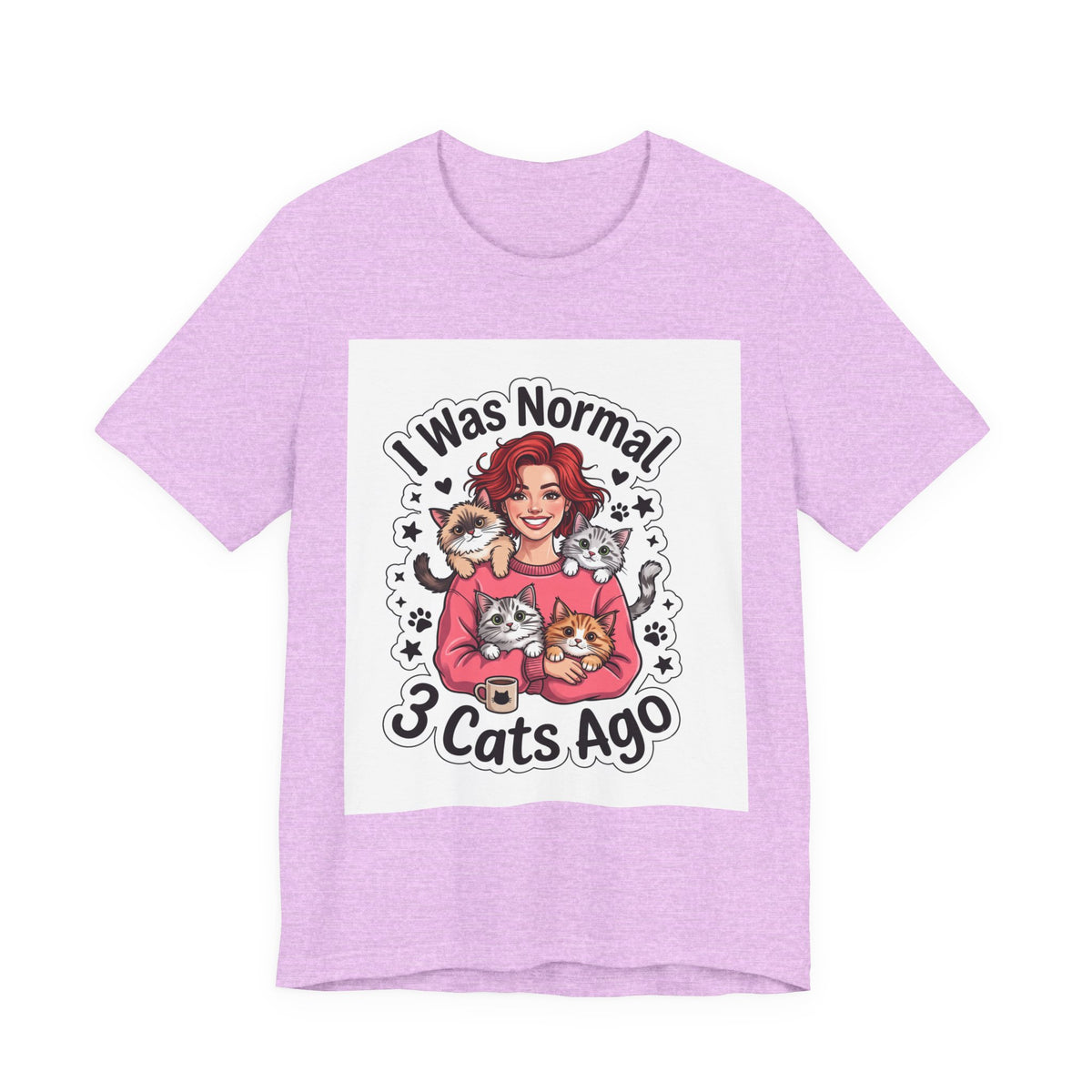 I Was Normal 3 Cats Ago T-Shirt — Funny Cat Lover Tee