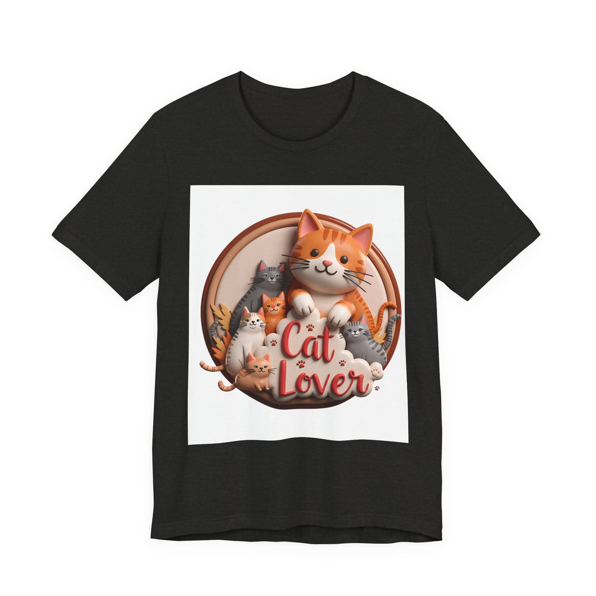 Cat Lover T-Shirt — Cute Cartoon Cats Graphic Tee