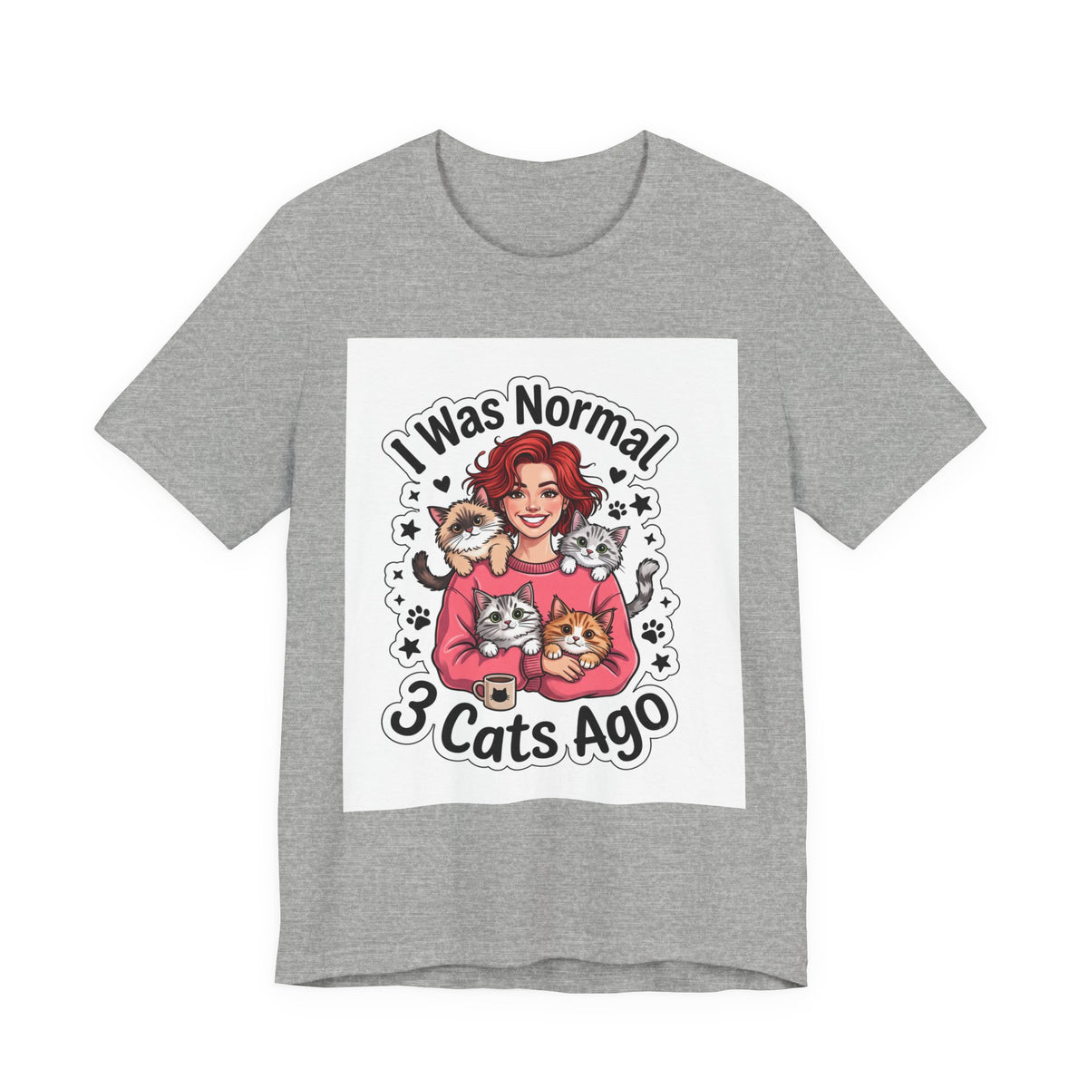 I Was Normal 3 Cats Ago T-Shirt — Funny Cat Lover Tee