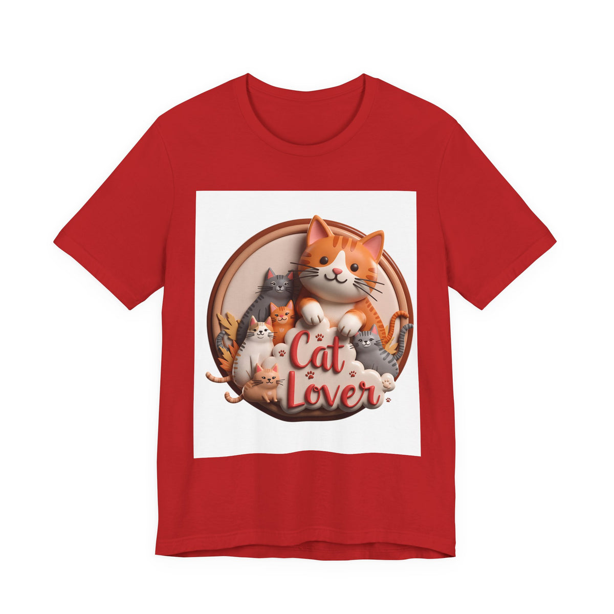 Cat Lover T-Shirt — Cute Cartoon Cats Graphic Tee