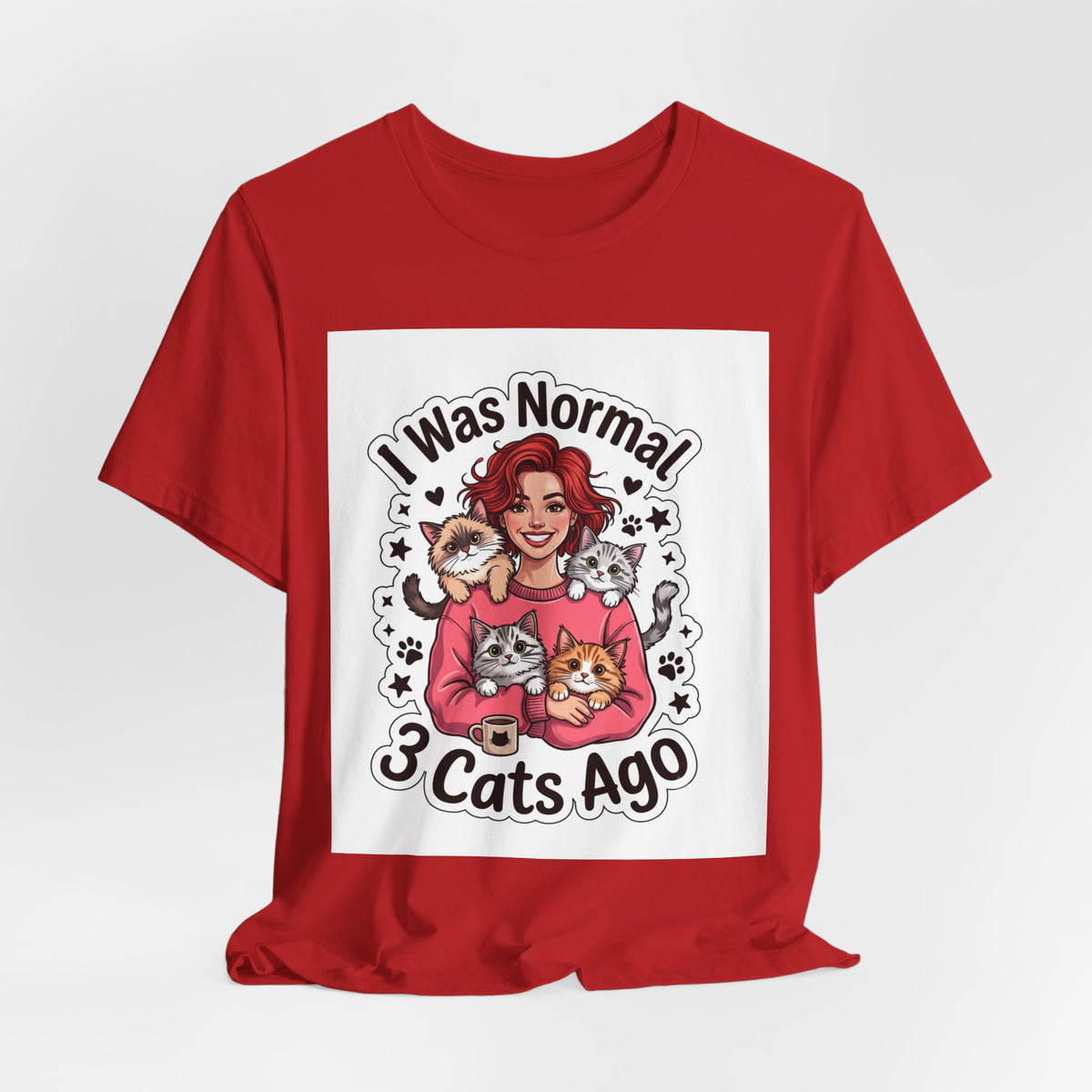 I Was Normal 3 Cats Ago T-Shirt — Funny Cat Lover Tee