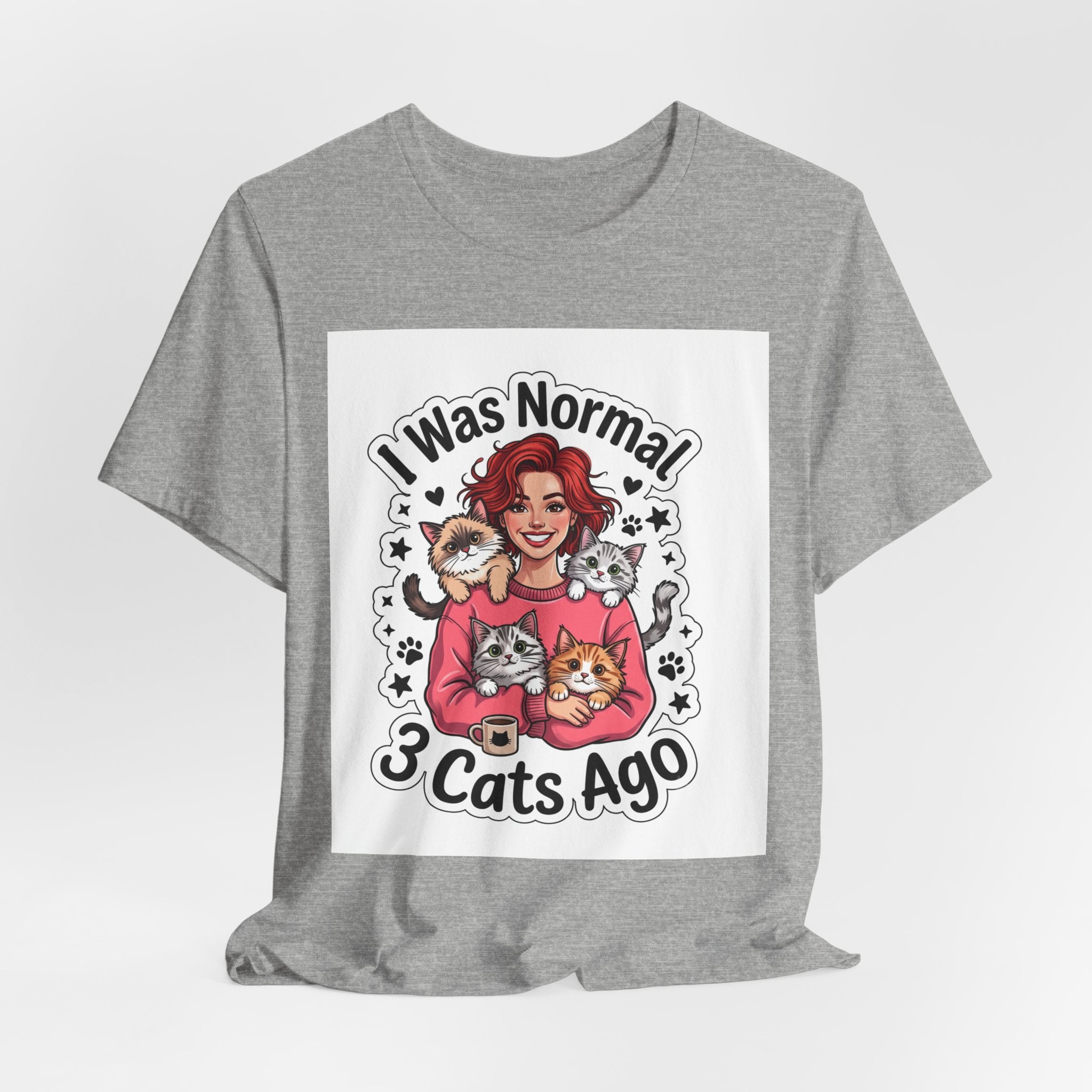 I Was Normal 3 Cats Ago T-Shirt — Funny Cat Lover Tee