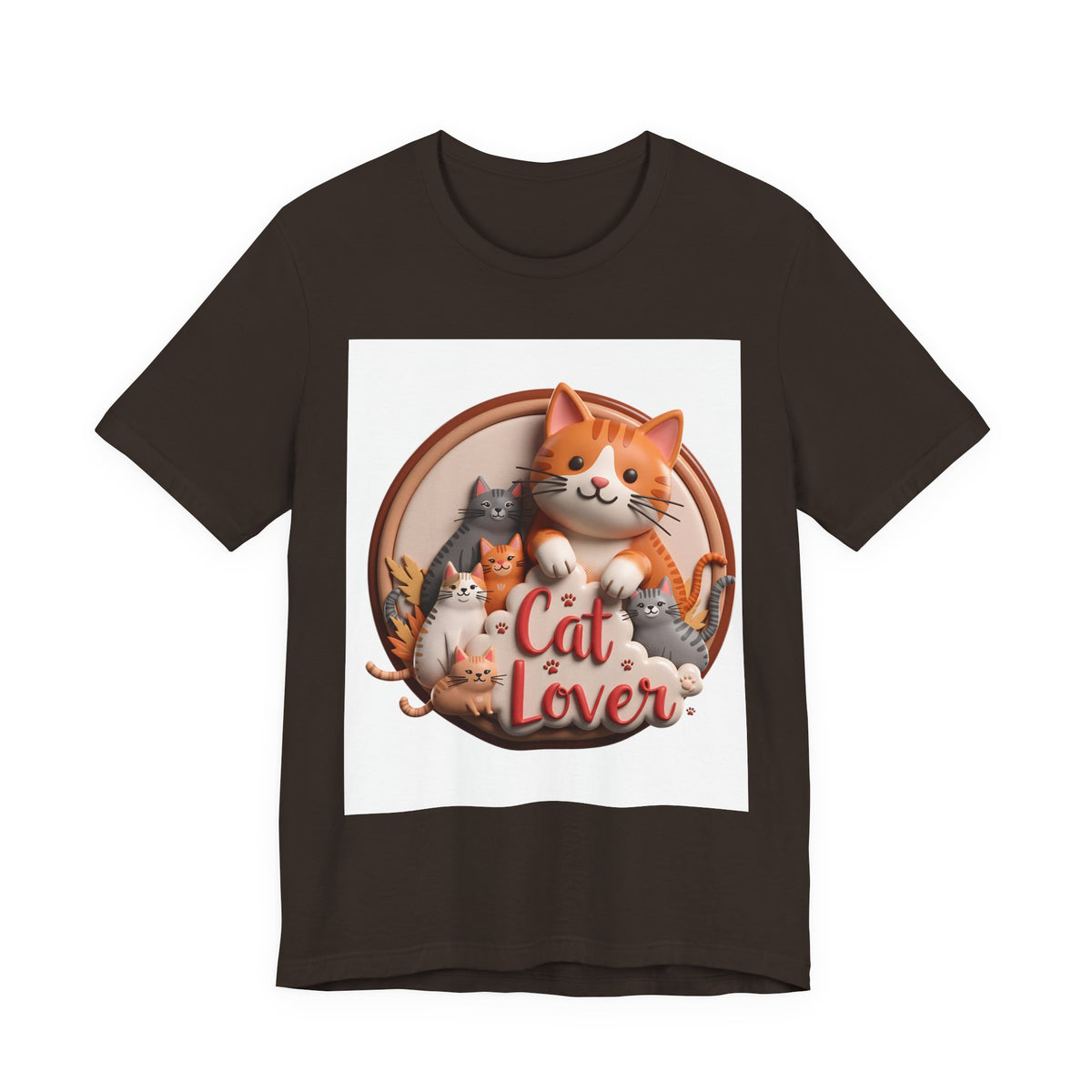 Cat Lover T-Shirt — Cute Cartoon Cats Graphic Tee
