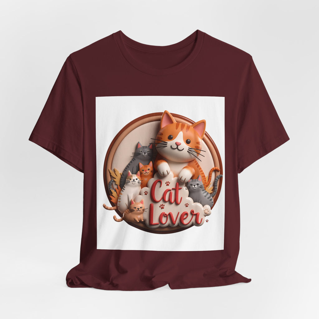 Cat Lover T-Shirt — Cute Cartoon Cats Graphic Tee