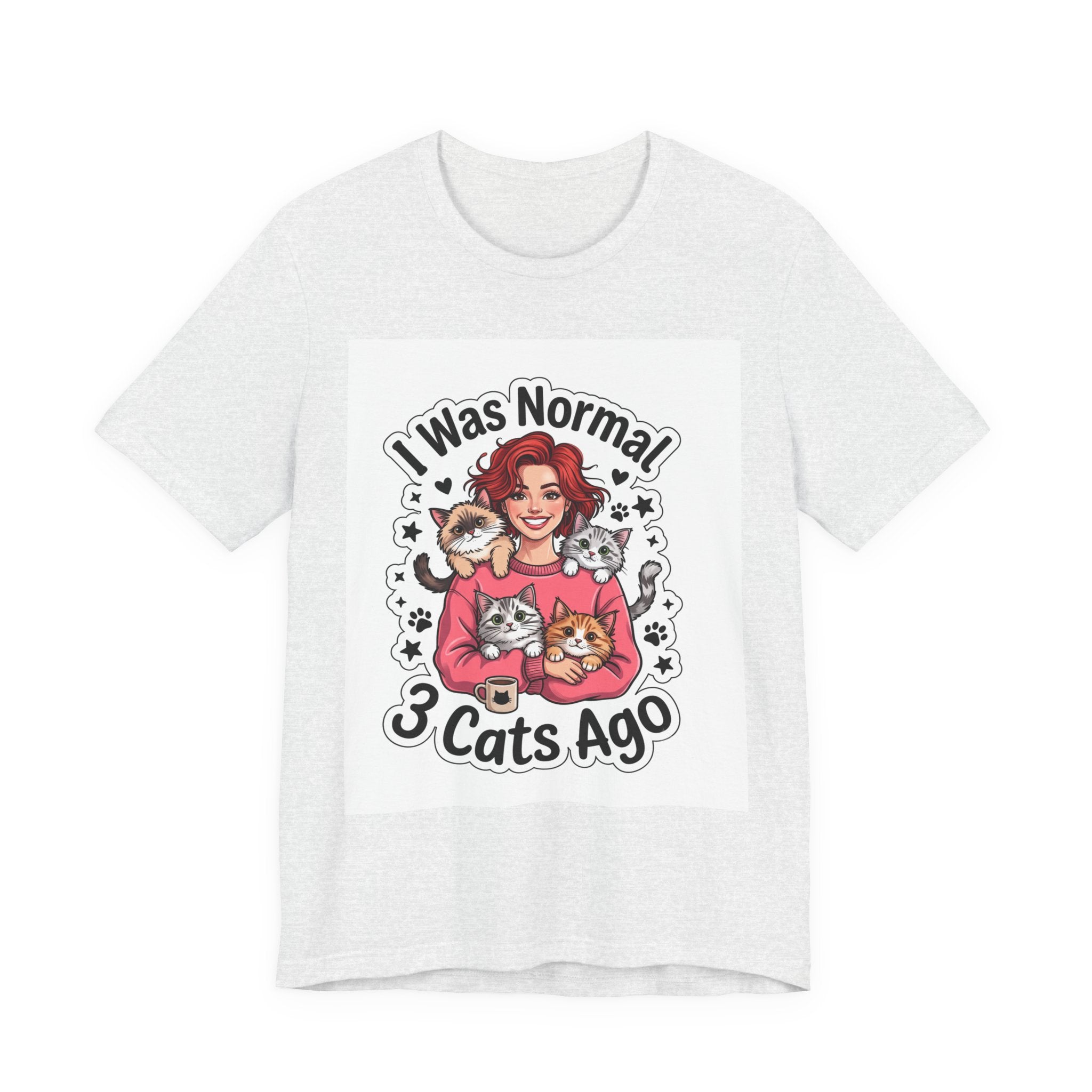 I Was Normal 3 Cats Ago T-Shirt — Funny Cat Lover Tee