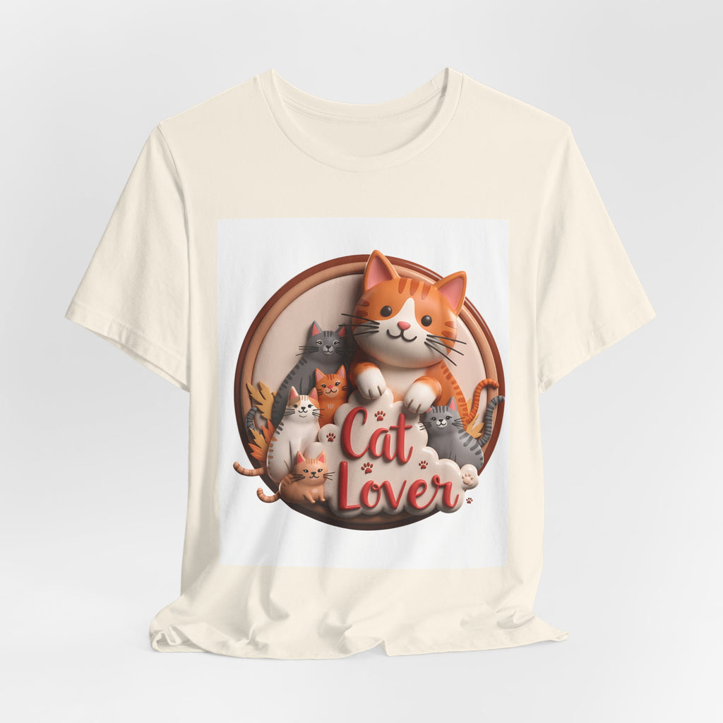 Cat Lover T-Shirt — Cute Cartoon Cats Graphic Tee
