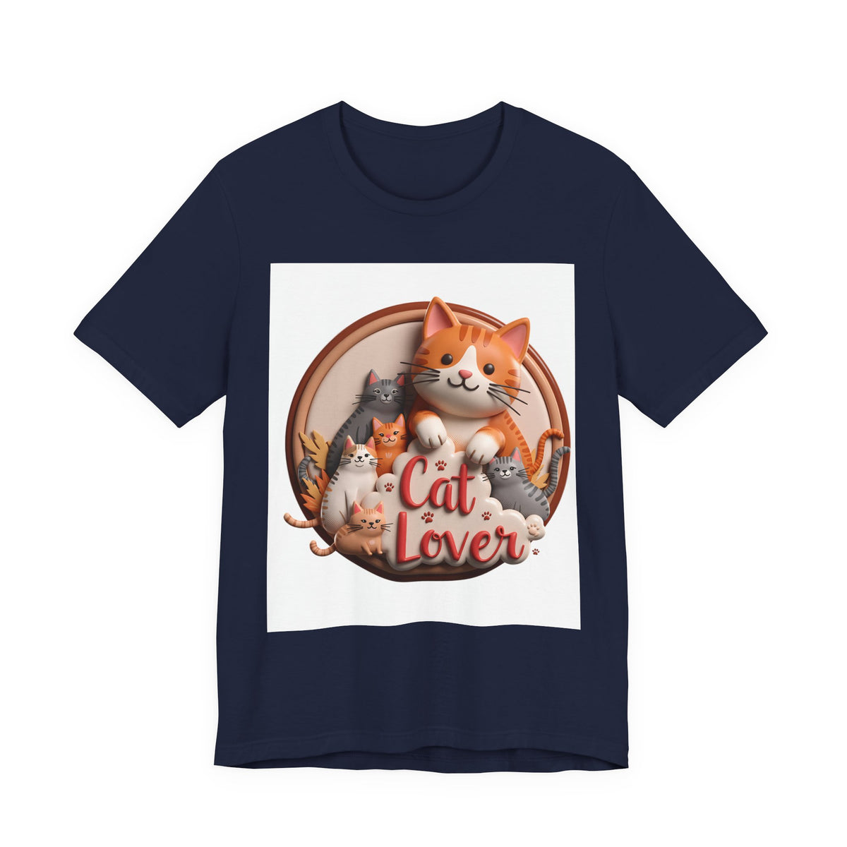 Cat Lover T-Shirt — Cute Cartoon Cats Graphic Tee